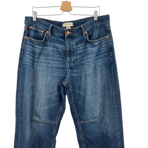 Madewell The Petite Darted Barrel-Leg Jean Softdrape Edition Leeds Wash Size 31P - Picture 3 of 13